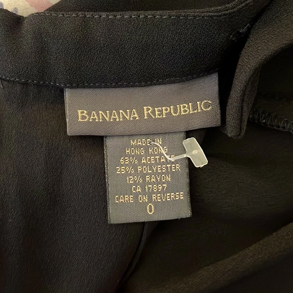 NWOT~ Banana Republic Black Halter Dress Size 0 - Picture 6 of 7